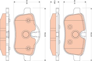 Bremseklosser sett, Bakaksel, BMW Z4 Roadster [E89], 34 21 6 788 275, 6 788 275