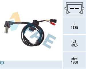 Sensor, hjulturtall, Framaksel, AUDI A6 C4, A6 C5, A6 C5 Avant, 4B0 927 803, ALS-417