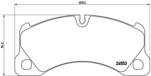 Bremseklosser sett, PORSCHE CAYENNE, PANAMERA, VW TOUAREG, 7L0698151M, 7L0698151N, 95535193961, 95535193962, 95535193963, 95835193921, 9