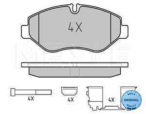 Bremseklosser sett, Framaksel, IVECO, 42555881, 42561355