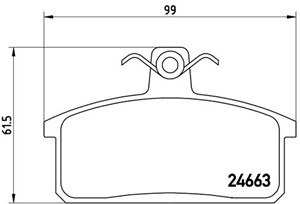 Bremseklosser sett, Bakaksel, Framaksel, IVECO,SUZUKI, 00000A00154, 00000A00906, 00000A01225, 00000A0906B00, 500028834