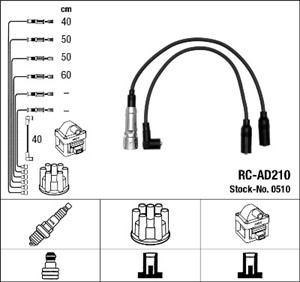 Tennledningssett, AUDI 80 B2 Sedan, 80 B4 Sedan, COUPE B2