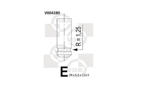 Utløpsventil, HONDA ACCORD IV, ACCORD V, ACCORD Aerodeck IV, ACCORD Aerodeck V, ACCORD Coupé V, PRELUDE IV, PRELUDE V, 14721-PT3-A00, 14