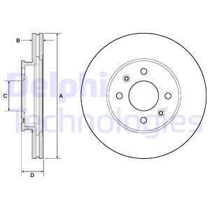 Bremseskive, Framaksel, HYUNDAI,KIA, 517120U000, 51712-0U000, 51712-1R000, 51712-1W200, 51712-1W250, 51712C8000