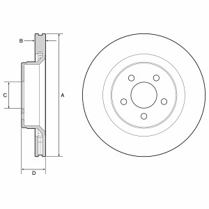 Bremseskive, DODGE NITRO, JEEP CHEROKEE, 04779599AA, 04779599AB, 4779599AA, 4779599AB
