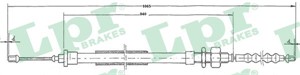 Kabel, parkeringsbremse, Venstre, CITROËN XM, XM Break, 96026875