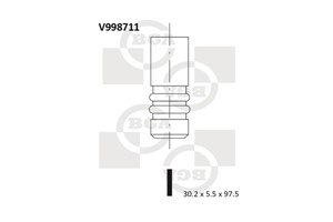 Utløpsventil, FORD FIESTA V, FIESTA VI, FIESTA Van V, FIESTA Van VI, FUSION, 0949.B1, 1145932, 1152190, 1202362