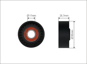 Strammerull, kilerem med ribber, MAZDA 3, 6 Kombi, 6 Sedan, CX-3, CX-5, MX-5 IV, MX-5 RF Targa, PE0315980A, PE03-15-980A, PE0315980B, PE