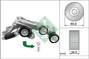 Spennarm, kilerem med ribber, MERCEDES-BENZ A-KLASS [W169], B-KLASS Sports Tourer [W245], 266 200 07 70, 266 200 11 70, 2662000770, 2662