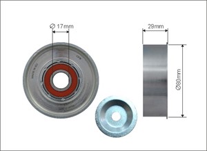 Strammerull, kilerem med ribber, MITSUBISHI L200 / TRITON, 1345A009, 1345A062