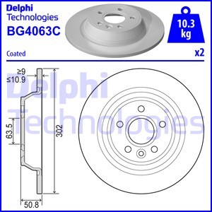 Bremseskive, Bakaksel, FORD,LAND ROVER, 1379931, 1385590, 1405500, 6G912A315AA, 6G912A315BA, 6G912A315BB, LR027123