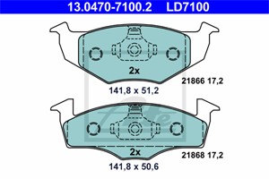 Bremseklosser sett, Framaksel, SEAT,SKODA,VW, 6N0 698 151 C, 6N0 698 151, JZW 698 151 E