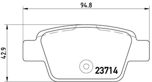 Bremseklosser sett, ALFA ROMEO MITO, FIAT BRAVO II, BRAVO Van, MULTIPLA, STILO, STILO Multi Wagon, STILO VAN, LANCIA DELTA III, 71769094
