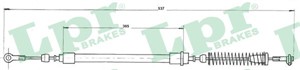 Kabel, parkeringsbremse, Venstre, FIAT UNO, UNO Skåp, 7671310