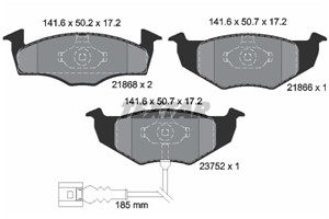 Bremseklosser sett, Framaksel, SKODA,VW, 6Q0698151B