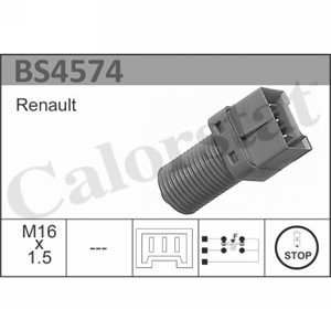 Bremselysbryter, Foran, Foran høyre, Nede, RENAULT, 7700791178, 7700849783