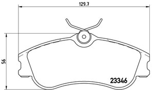 Bremseklosser sett, Framaksel, CITROËN,PEUGEOT, 1617273180, 425213, 425234, 425333, 425378, 425379, 425380, E172073, E172536