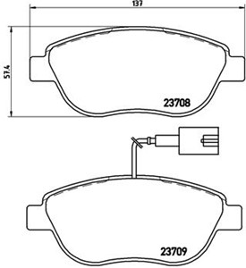 Bremseklosser sett, Framaksel, ABARTH,FIAT,KIA,OPEL,VAUXHALL, 1605267, 1605268, 5743721, 71770094, 71770106, 71770116, 71773152, 7736546