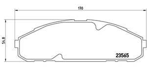 Bremseklosser sett, Framaksel, NISSAN PATROL GR IV, 4106037J90, 4106037J91, 4106037J92, 4106037J93, 4106037J94, D106037J90, D106037J91,