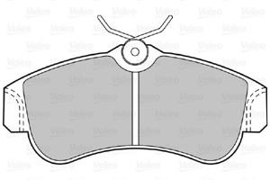 Bremseklosser sett, Framaksel, NISSAN ALMERA II, ALMERA Hatchback II, PRIMERA, PRIMERA Hatchback, 410602F025, 41060-2F025, 410602F026, 4