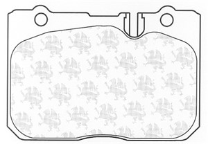 Bremseklosser sett, Framaksel, LEXUS LS, 04465-50060
