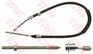 Kabel, parkeringsbremse, Bak, Foran, Venstre, PEUGEOT 406, 406 Break, 406 Coupé, 4745 J6