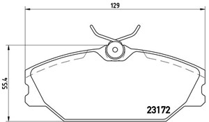 Bremseklosser sett, Framaksel, RENAULT, 410604441R, 410607125R, 7701206379, 7701206380, 7701209380