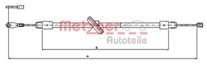 Kabel, parkeringsbremse, Foran, MERCEDES-BENZ M-KLASS [W163], 163 420 02 85, 1634200285, A 163 420 02 85, A1634200285