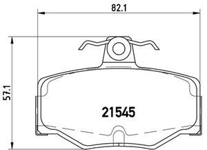 Bremseklosser sett, Bakaksel, NISSAN ALMERA II, ALMERA Hatchback II, ALMERA TINO, PRIMERA, PRIMERA Hatchback, PRIMERA Traveller, 440603F