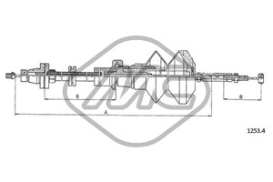 Gasskabel, FIAT UNO, 7556948