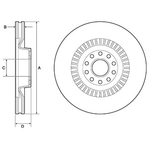 Bremseskive, AUDI A6 C6, A8 D3, VW PHAETON, 3D0 615 301F, 3D0615301M, 4E0 615 301A, 4E0 615 301G, 4E0 615 301J, 4E0 615 301P, 4E0 615 30