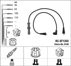 Tennledningssett, SUBARU LEGACY I, 22450-AA111, 22451-AA031, 22451-AA231