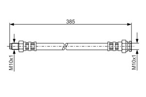 Bremseslange, Bakaksel, Innvendig, Venstre bakaksel, Venstre, CITROËN,FIAT,PEUGEOT, 46833121, 4806 C8, 4816 37, 7569594