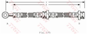 Bremseslange, Framaksel, Framaksel nede, Høyre, SUBARU, 26531AA001