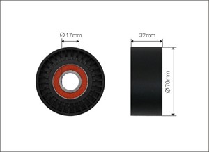Strammerull, kilerem med ribber, ALPINA,BMW, 11 28 7 599 097, 11 28 8 604 266, 11287599097, 11288604266, 7 599 097, 7599097, 8 604 266,