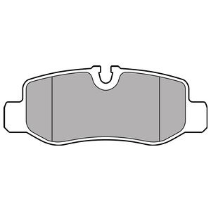 Bremseklosser sett, Bakaksel, MERCEDES-BENZ, 447 420 0120, 4474200320, A447 420 0120
