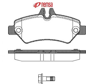 Bremseklosser sett, Bak, MERCEDES-BENZ,VW, 004 420 6920, 2E0 698 451