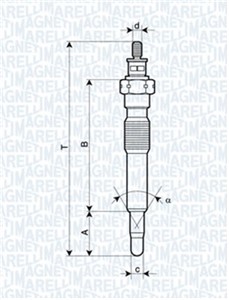 Glødeplugg, MAZDA,OPEL, 1214316, 8-9708-0554-0, 97080554