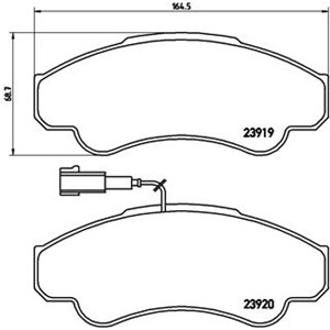 Bremseklosser sett, Framaksel, CITROËN,FIAT,PEUGEOT, 425244, 425245, 425459, 71752978, 71770070, 71772525, 77362216, 77364859, 9949362,