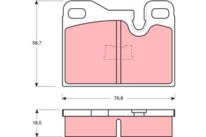 Bremseklosser sett, Bakaksel, Framaksel, PORSCHE 924, 928, 944, 449126250, 449126280, 449126310, 477 698 151 A, 477 698 151 B, 477 698 1