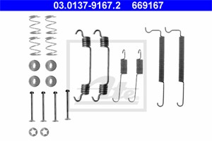Tilbehørsett, bremsesko, Bakaksel, CHEVROLET,DAEWOO,OPEL,VAUXHALL