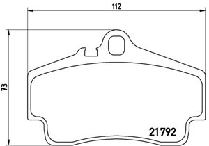 Bremseklosser sett, Bakaksel, PORSCHE 911, 911 Cabriolet, 911 Targa, BOXSTER, BOXSTER Spyder, CAYMAN, 98635293910, 98735293900, 99635293