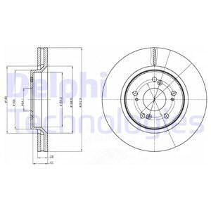 Bremseskive, HONDA CR-V III, CR-V IV, 45251-SWA-A00, 45251-SWA-A20, 45251-SWE-000, 45251-SWW-G01, 45251T1EG00, 45251T1EG01