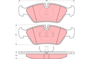 Bremseklosser sett, Framaksel, ALPINA,BMW,FERRARI,PORSCHE, 1 153 203, 1 154 611, 1 154 612, 1 155 076, 1 156 462, 1 157 510, 1 157 561,