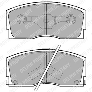 Bremseklosser sett, DAIHATSU APPLAUSE Halvkombi I, APPLAUSE Halvkombi II, CHARADE II, CHARADE III, CHARADE IV, CHARADE Sedan III, 04491-