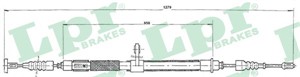 Kabel, parkeringsbremse, Bak, Venstre, ALFA ROMEO 156, 156 Sportwagon, GT, 60624591