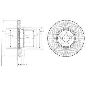 Bremseskive, Framaksel, SUBARU FORESTER, LEGACY IV, LEGACY V, LEGACY Kombi IV, LEGACY Kombi V, OUTBACK, 26300-AG000, 26300-AG001