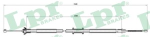 Kabel, parkeringsbremse, Bak, Høyre, Venstre, FIAT IDEA, LANCIA MUSA, YPSILON, 51731443