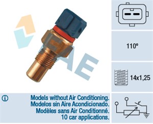 Kjølevæsketemperatursensor, CITROËN JUMPER Buss, JUMPER Flak/chassi, JUMPER Skåp, ZX, 1338.33, 2038202514, 2105400717, 2105401017, 34 11