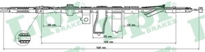 Kabel, parkeringsbremse, Høyre, HONDA CIVIC Hatchback V, CIVIC Hatchback VI, CIVIC Sedan V, 47510SR3931